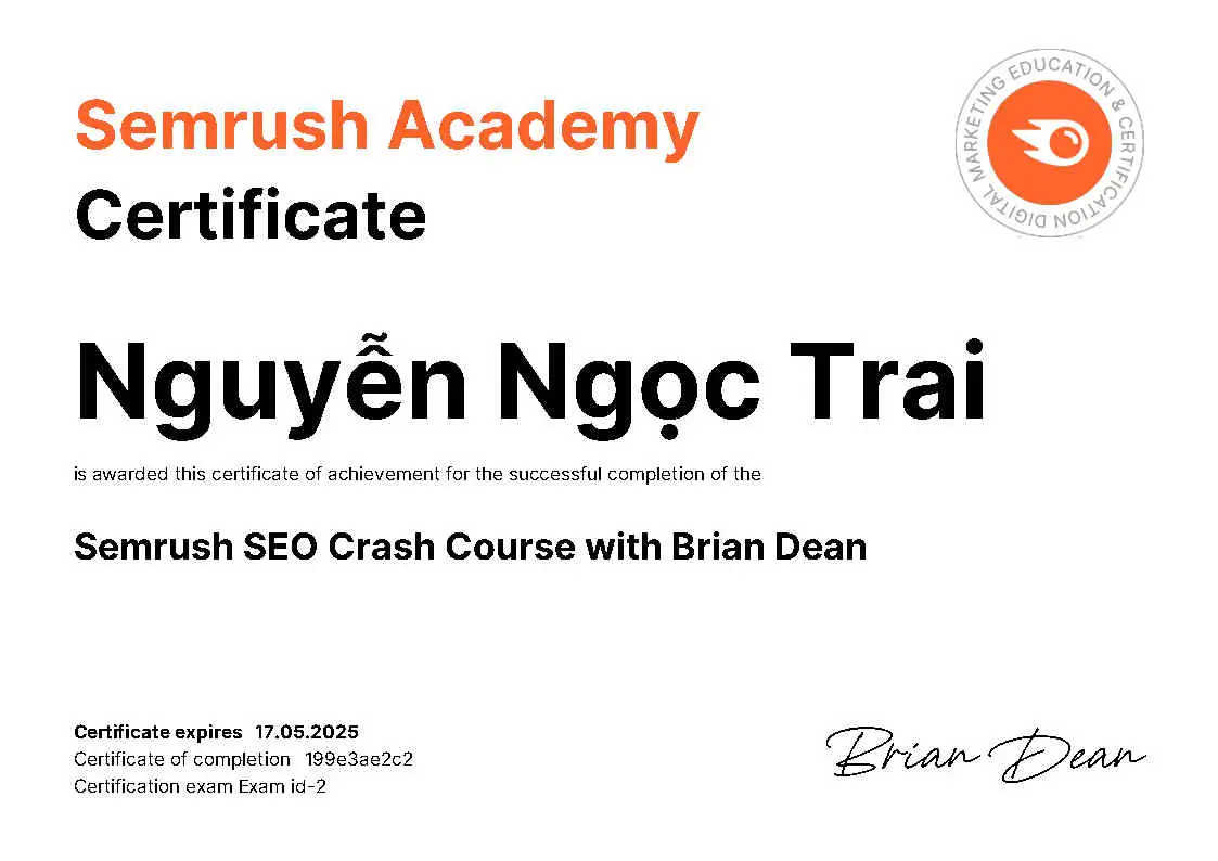 Semrush SEO Crash Course with Brian Dean
