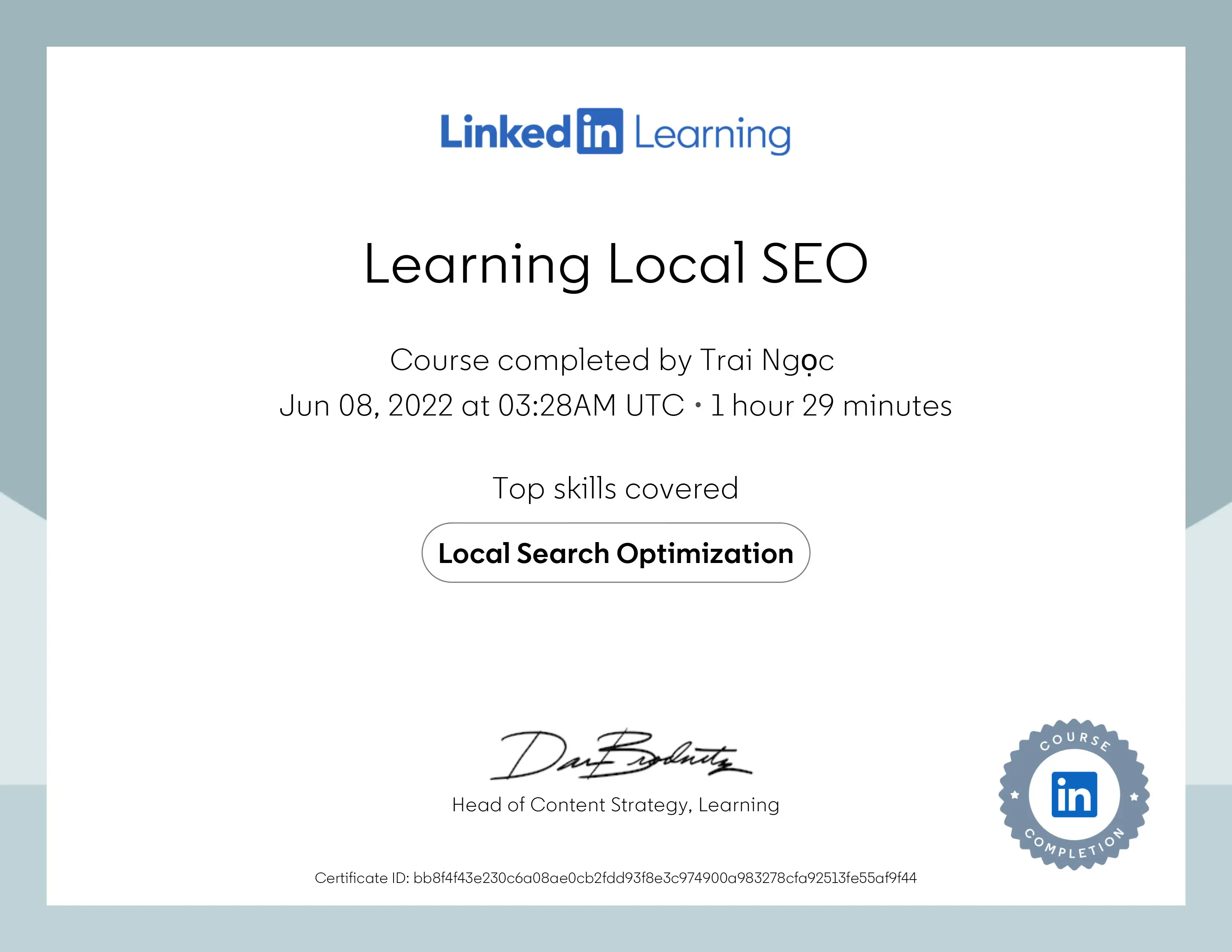 Data-Driven Decisions Certificate