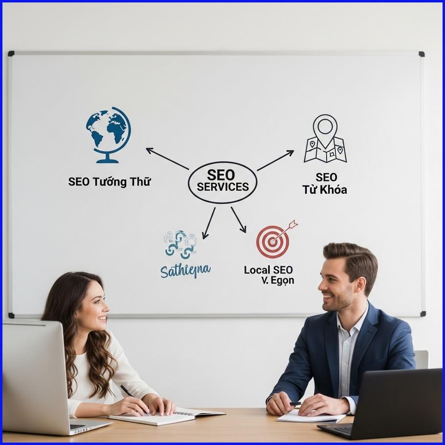 Phân loại các dịch vụ SEO phổ biến: Tổng thể, Từ khóa, Local