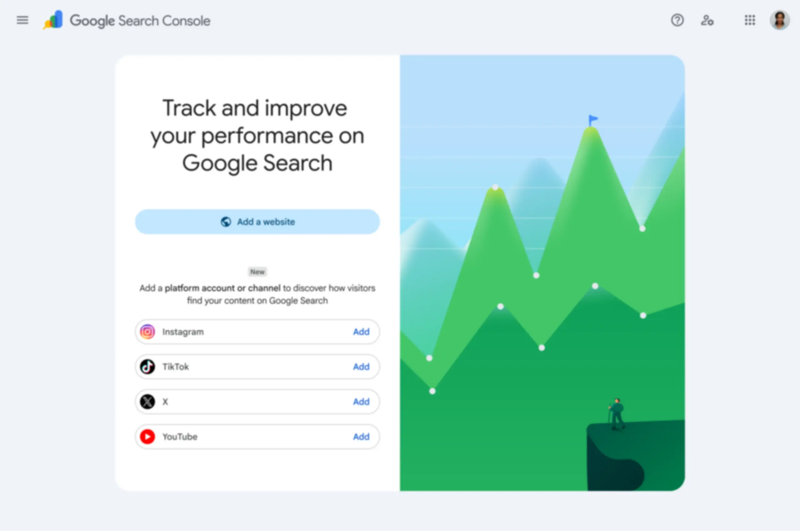 Trang xác minh Search Console