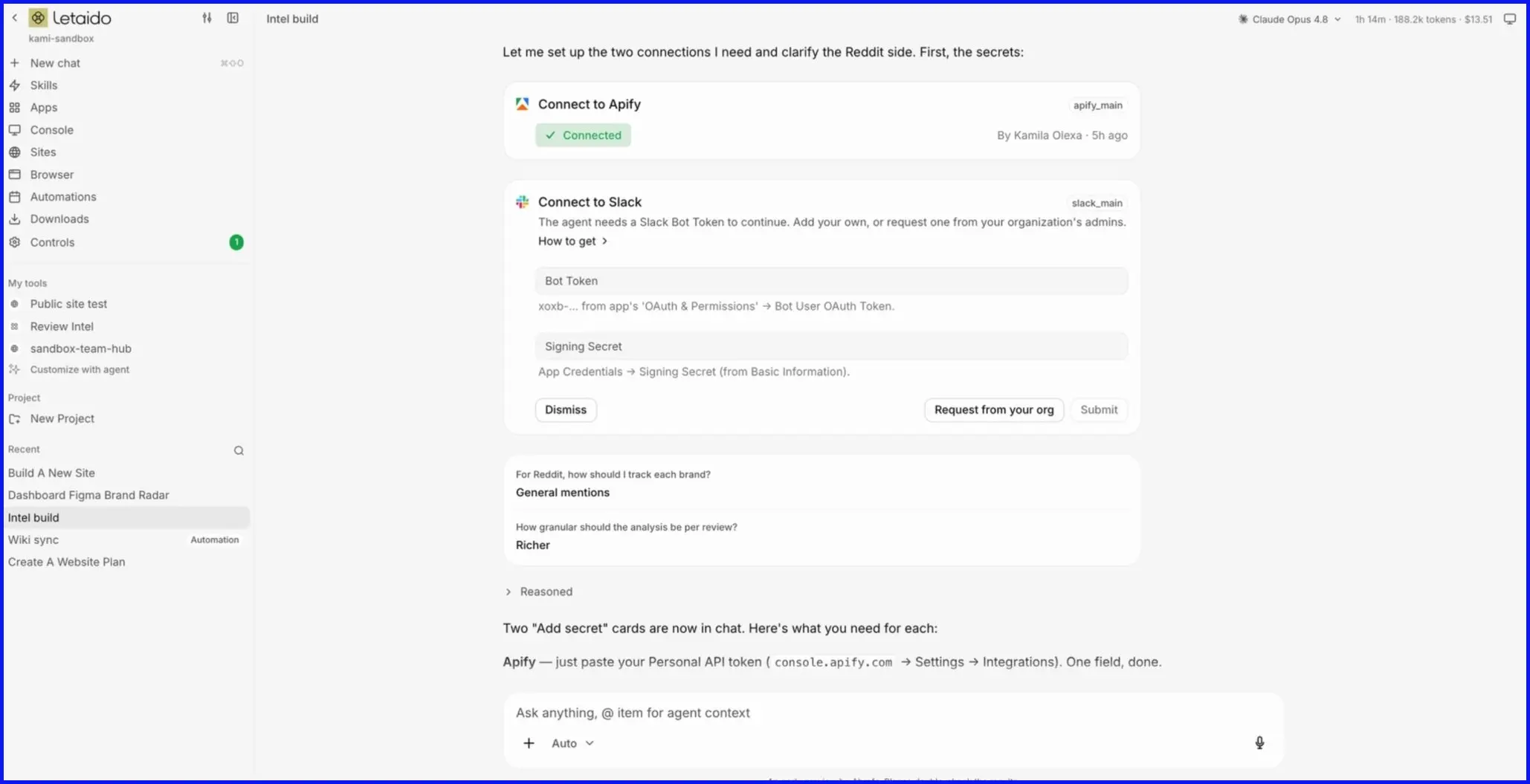 Xem trước tích hợp trong chat Letaido