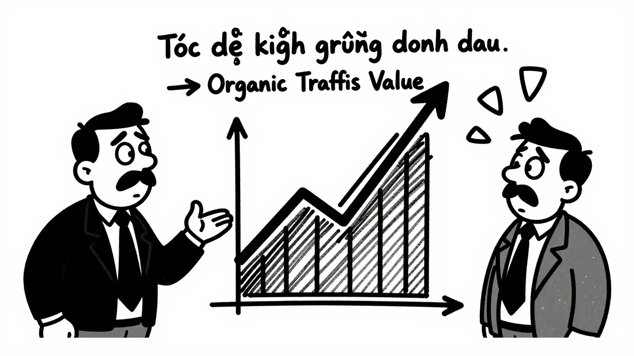 2. Tốc độ tăng trưởng doanh thu → Organic Traffic Value